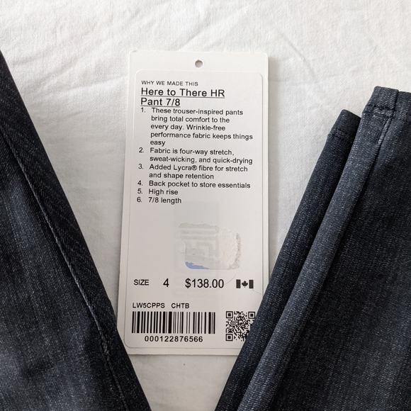 NWT Lululemon Here to There HR Pant 7/8 - Picture 10 of 10